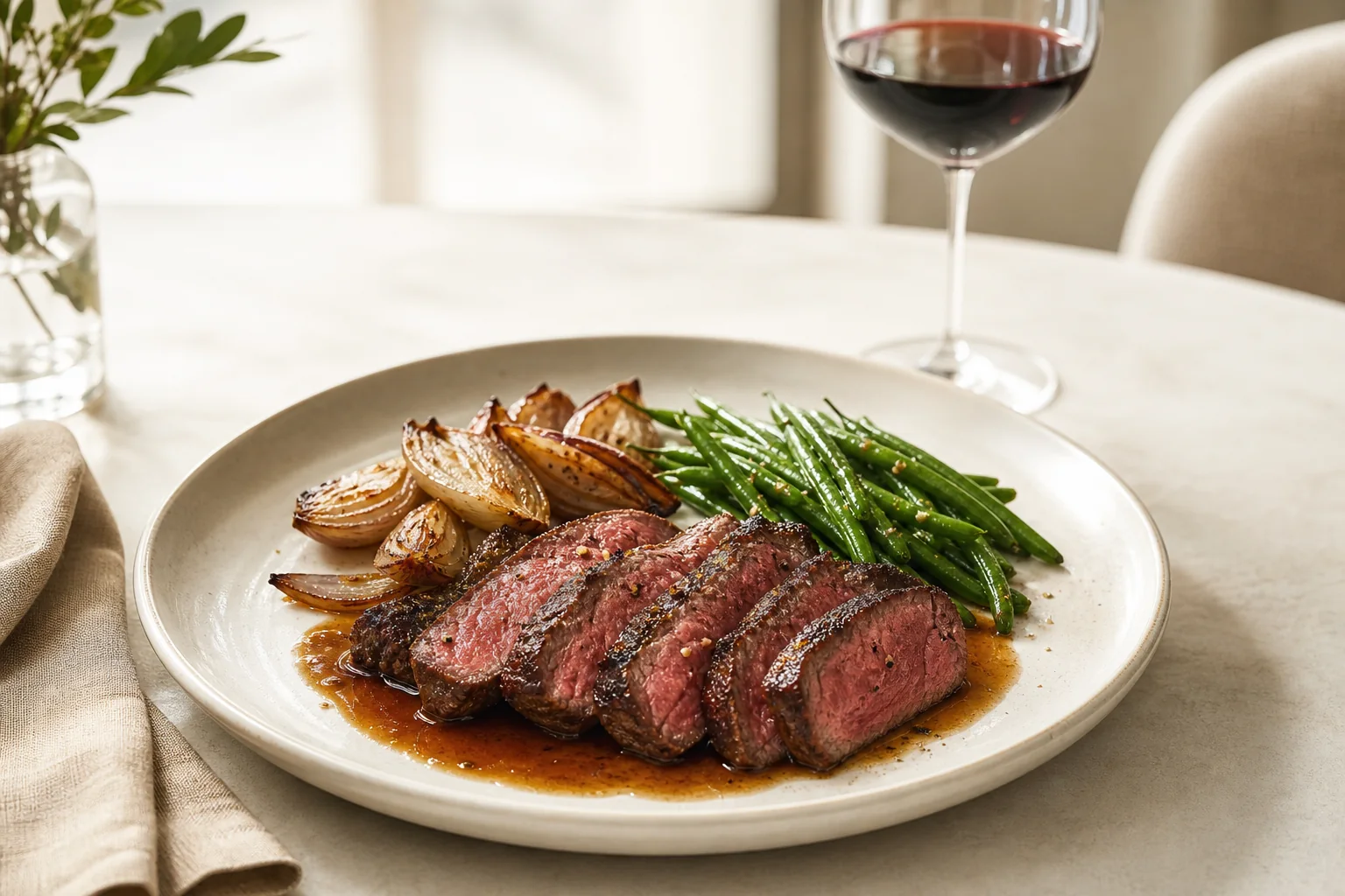 A bright culinary setting for the wine advice with game